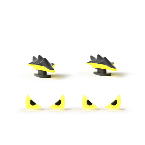 Aletas y Ojos de Feroz Dragón Relámpago para Sharkicks Pro